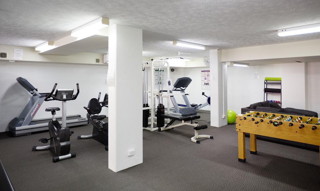 Gym, open around the clock