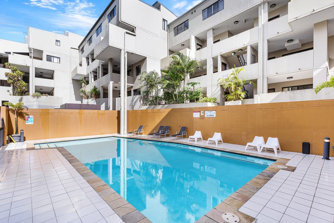 Outdoor pool and BBQ area